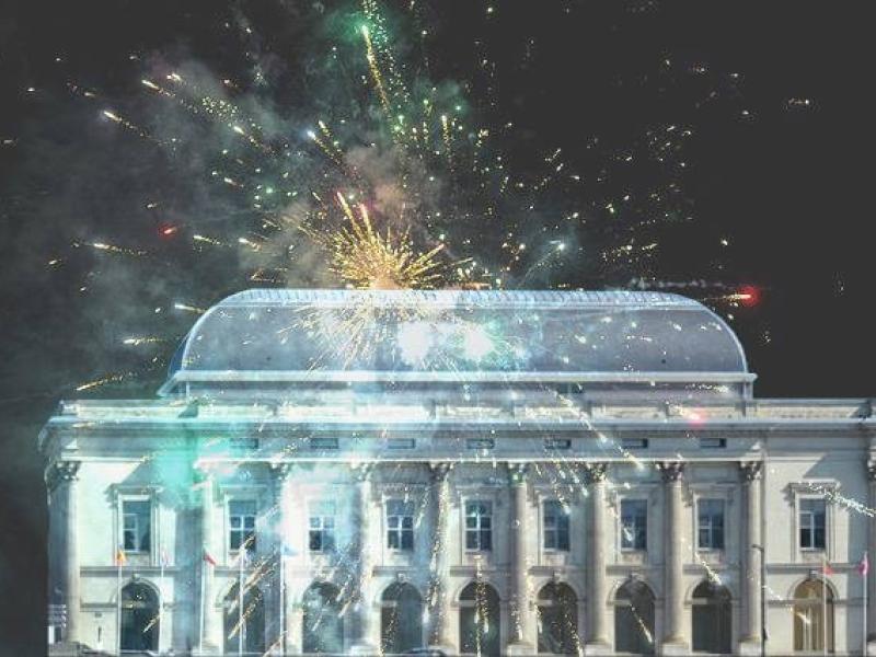 Feu d'artifice au Dôme