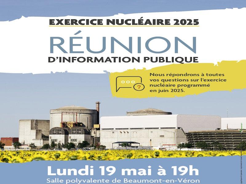 Réunion publique pour exercice Centrale de Chinon